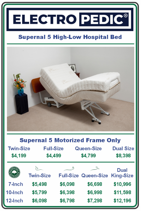 Twin Size Supernal 5 Motorized Frame Only NOW $3899.00